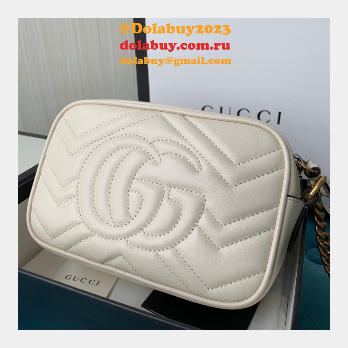 G*u*i replica gg marmont matelassé mini 448065 bag