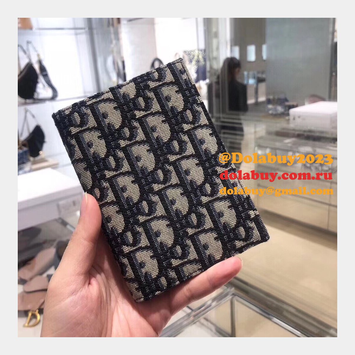 AAA+ Replica Dior Passport Holder