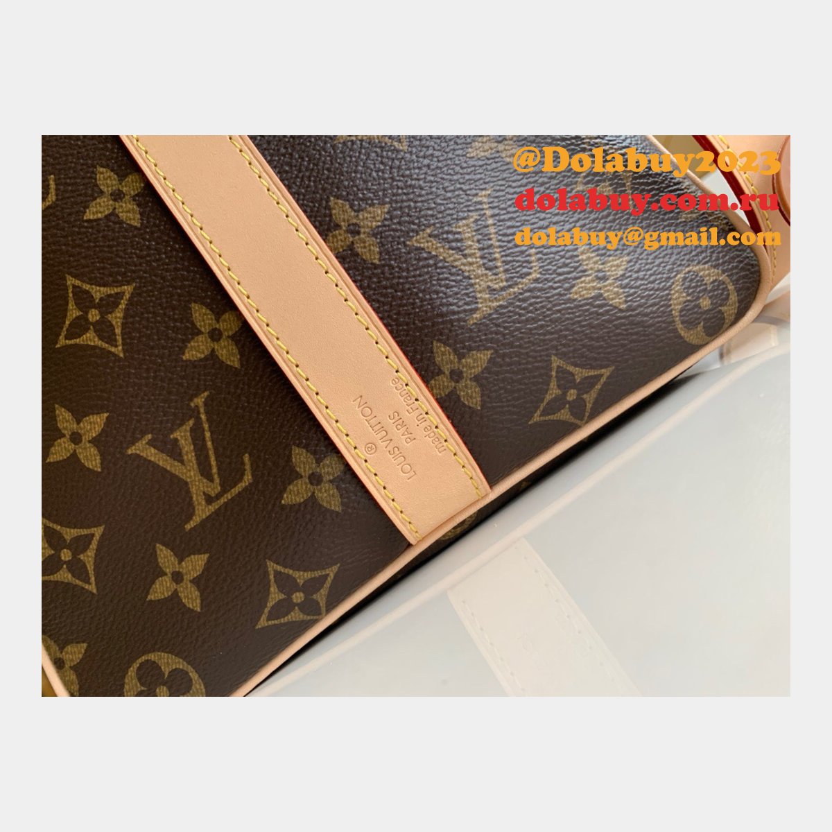 Louis Vuitton Replica 45/50/55cm Keepall Bandouliere Monogram Eclipse M41418 Canvas