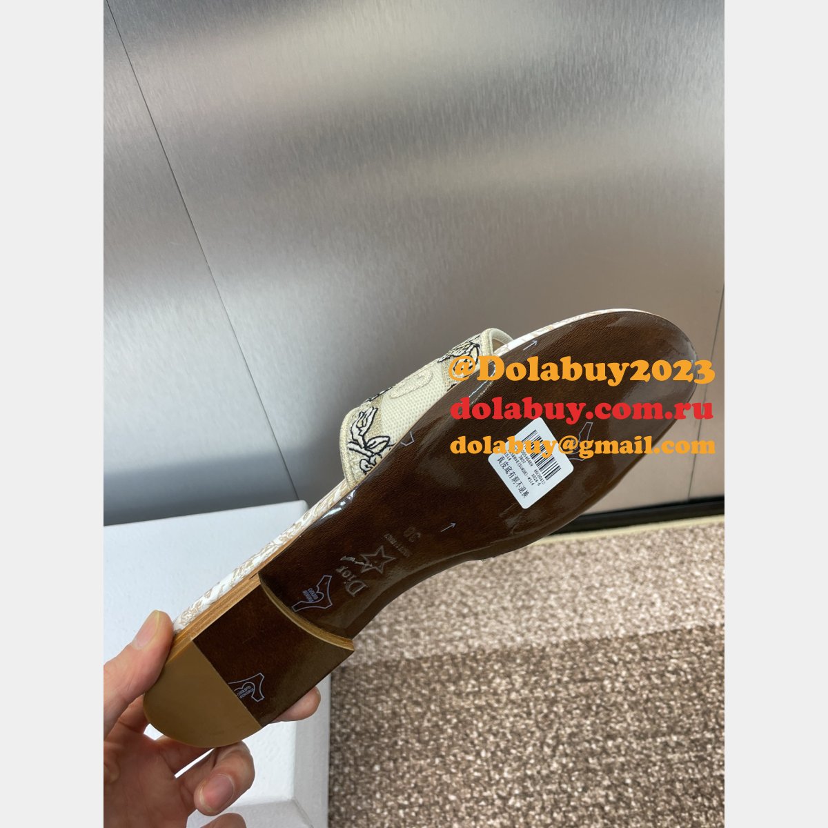 Luxury Dior Dway Slide Women Shoes