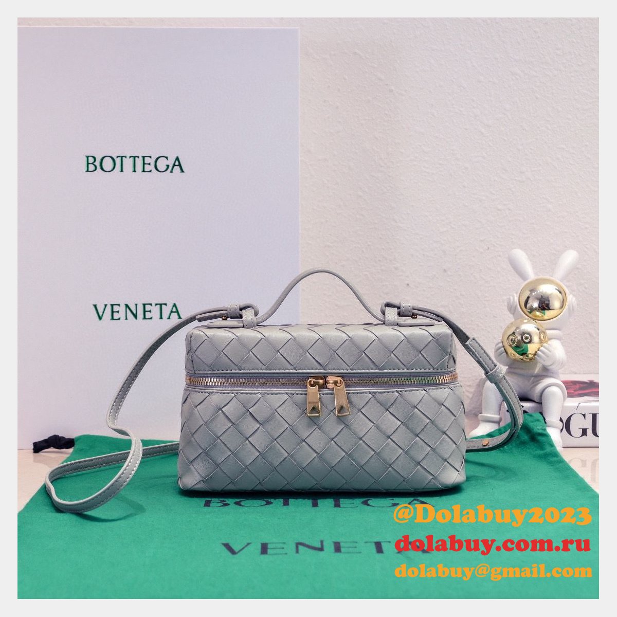 luxury b0tte*a Ven*ta 1:1 mirror vanity case 789109
