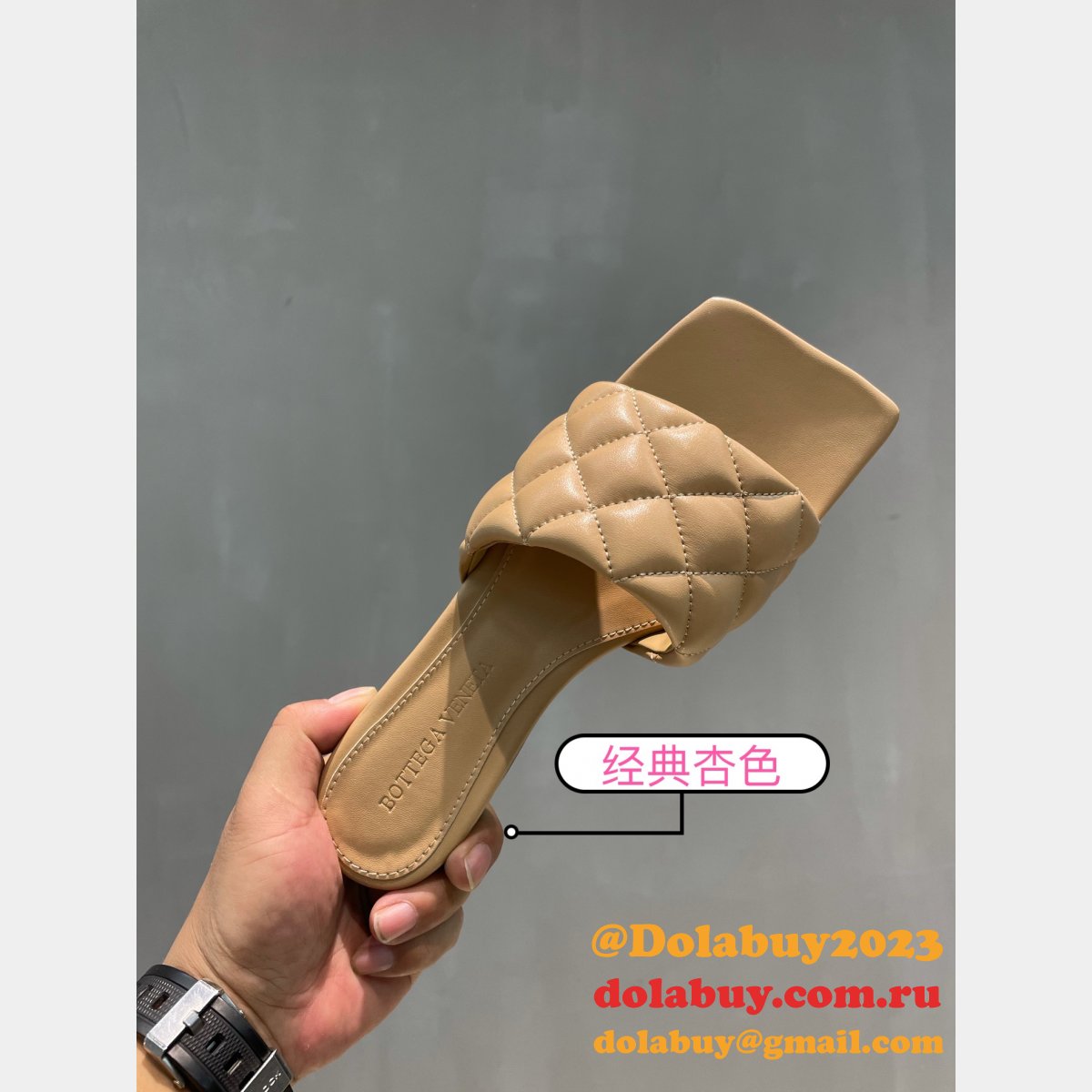 1:1 quality B0tte*a venet fake di*m*nd flat slippers shoes