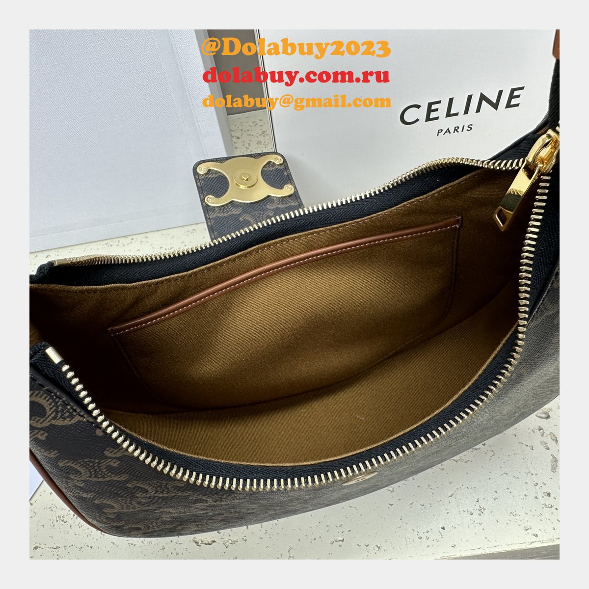 Best High Inspired 114492 Ava Triomphe Soft Quality Celine Replica Bag