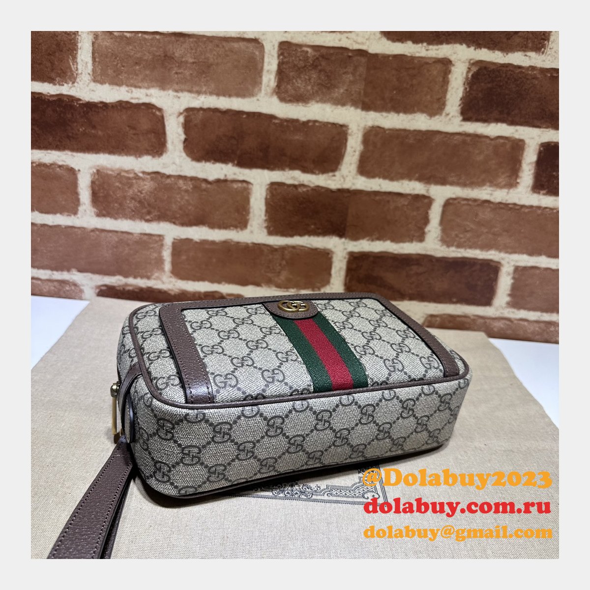 wearable wallets fashion G*u*i replica ophidia gg pouch 760245 bag