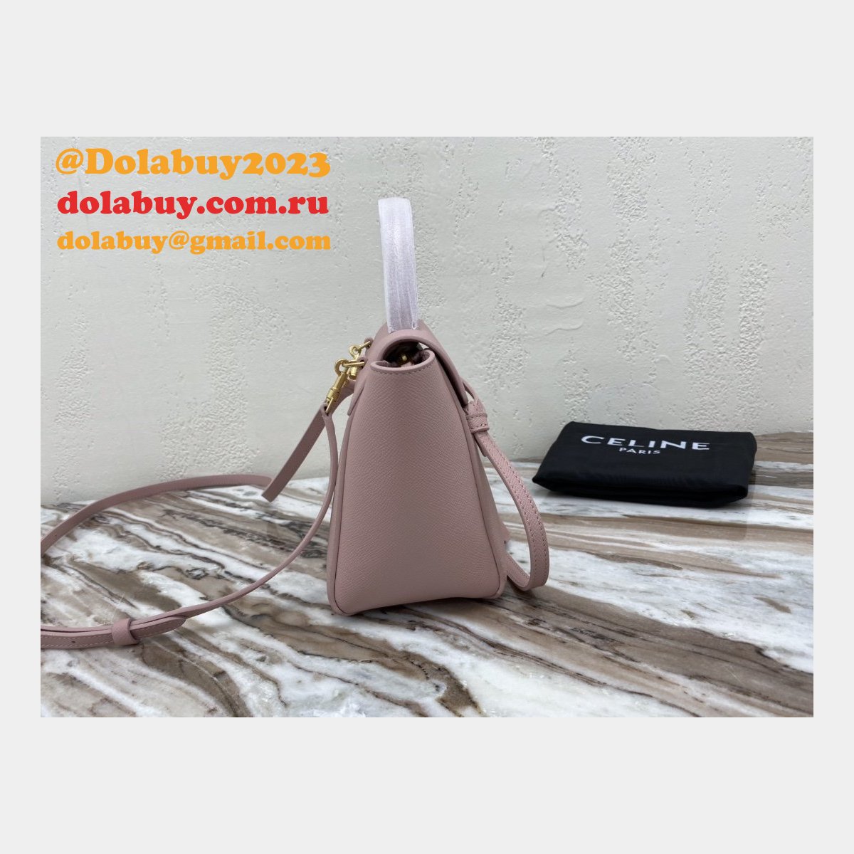 Celine AAA+ celine nano belt pink bag High Quality