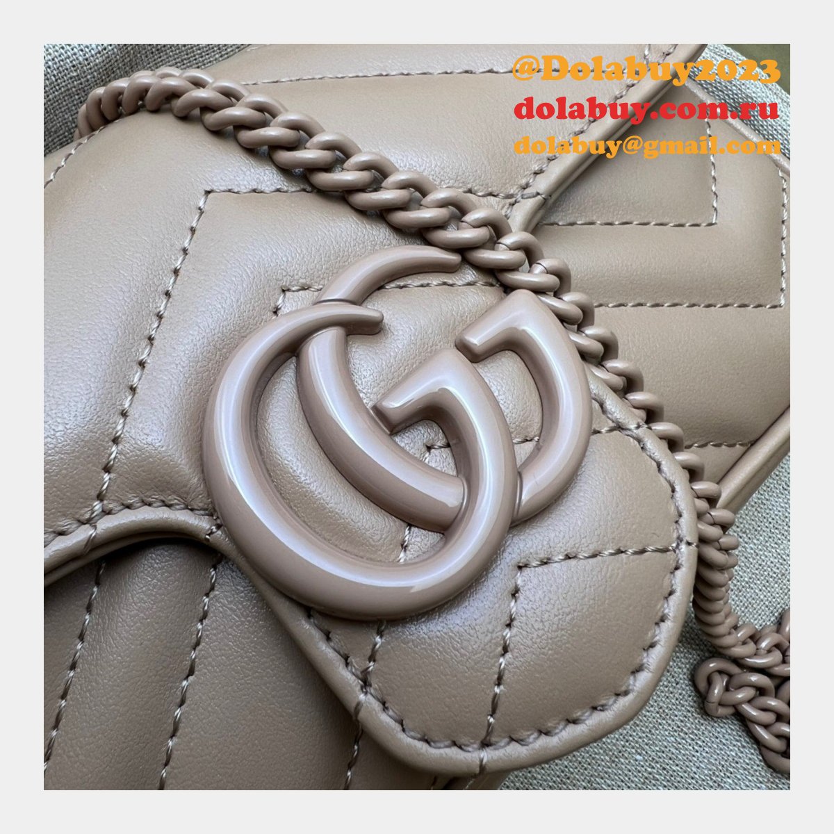 G*u*i top quality gg marmont matelasse super 476433 fake bag
