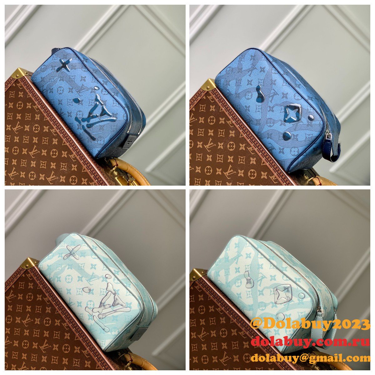 Dopp Kit Monogram 7 Star Replica M82337 Louis Vuitton Travel Bag