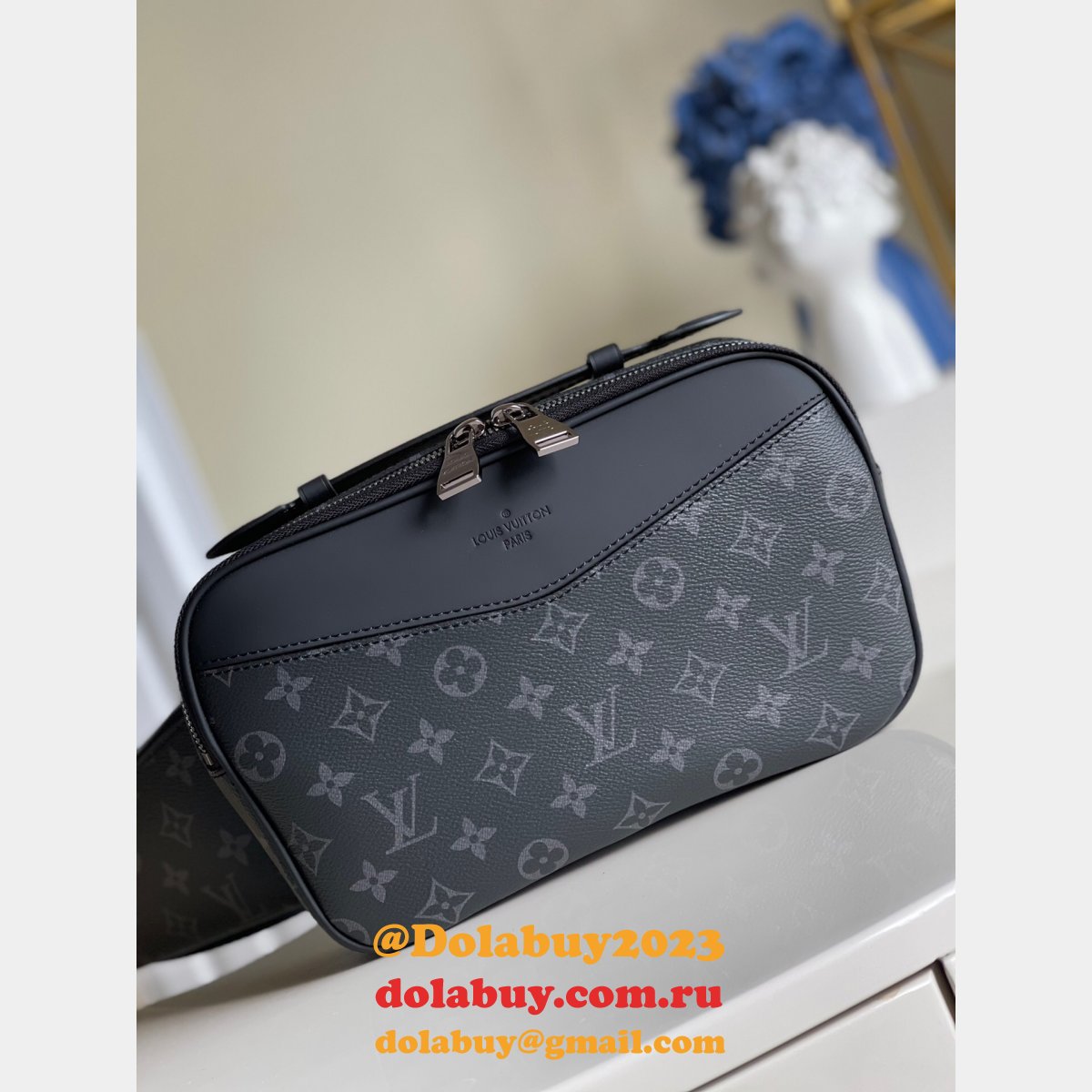 Louis Vuitton 7 Star Bumbag Monogram Eclipse Canvas M42906 Black Bags