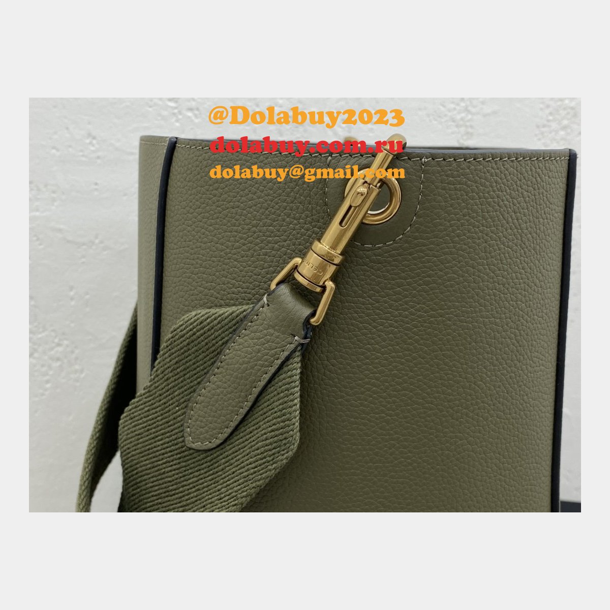 Top Quality Replica Celine Sangle Army Green Shoulder Bags