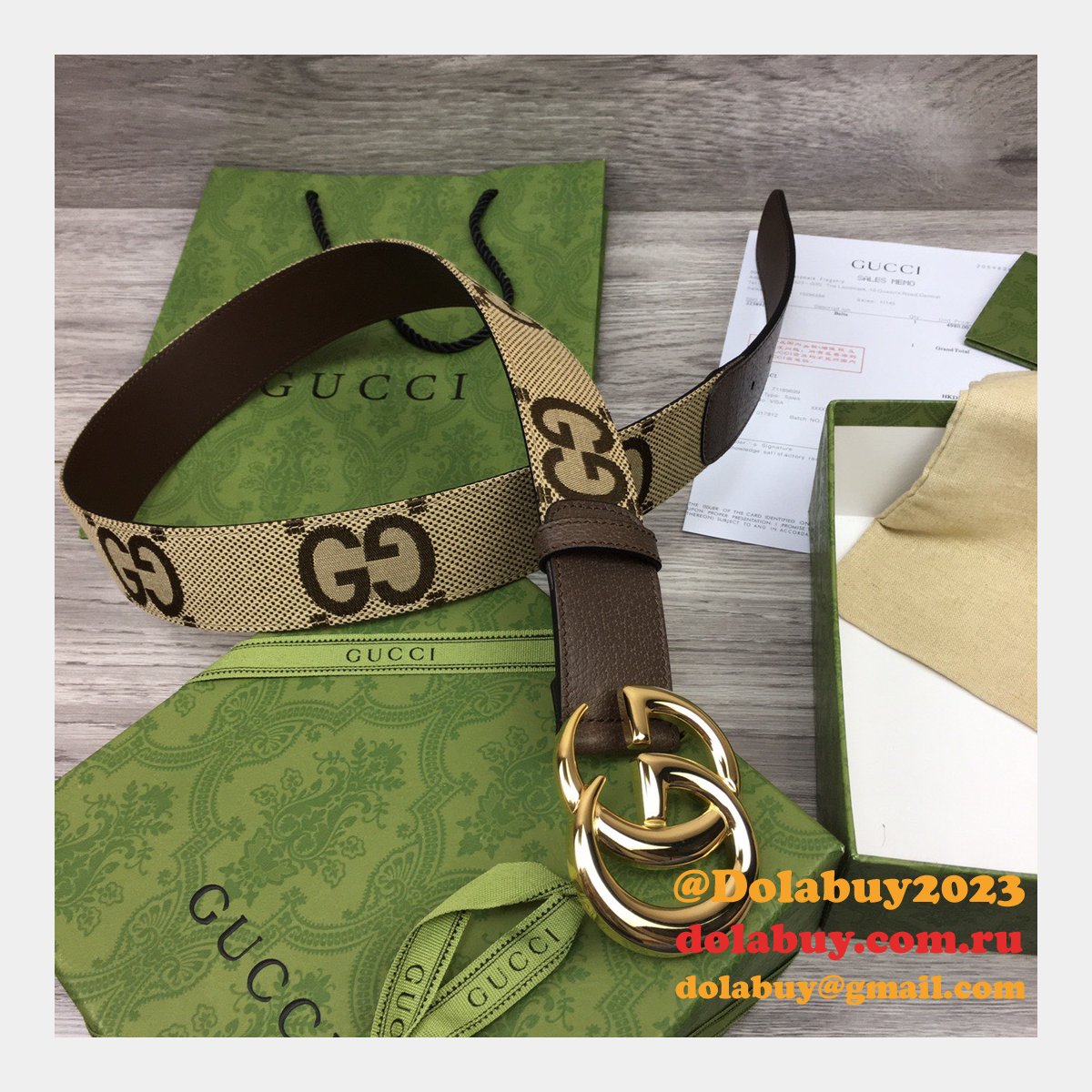 shop 1:1 image mirror G*u*i 3.8cm belts replica bags