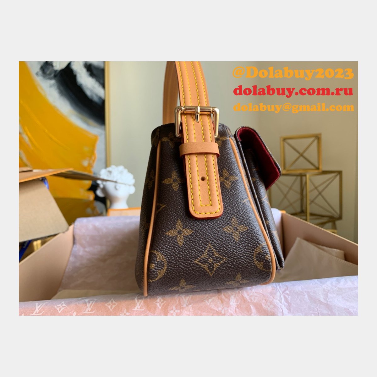 Louis Vuittons Replica Monogram Viva Cite Mm Shoulder M51164