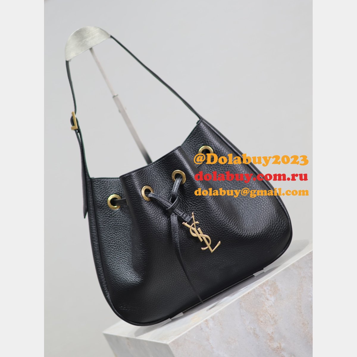 Saint Laurent 796626 Black Hobo Replica Inspired Online Store