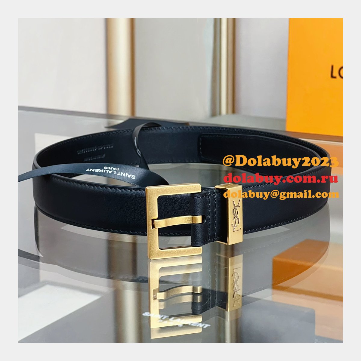 High Quality SAINT LAURENT REPLICAS BELT 20/30MM ONLINE