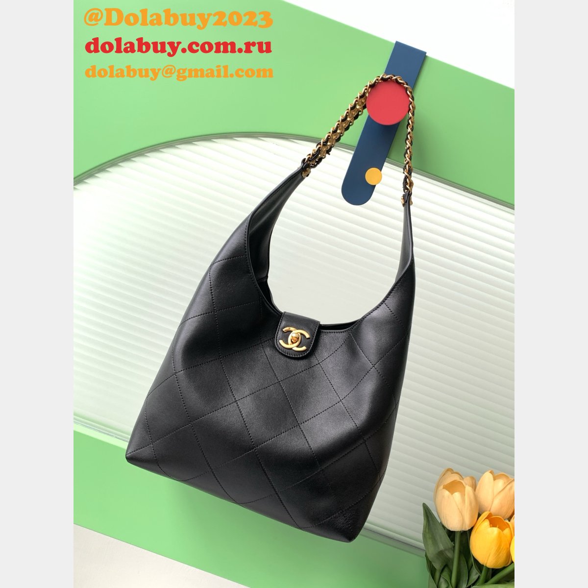 Duplicate AS5403 & AS5425 Black Best Hobo Handbag