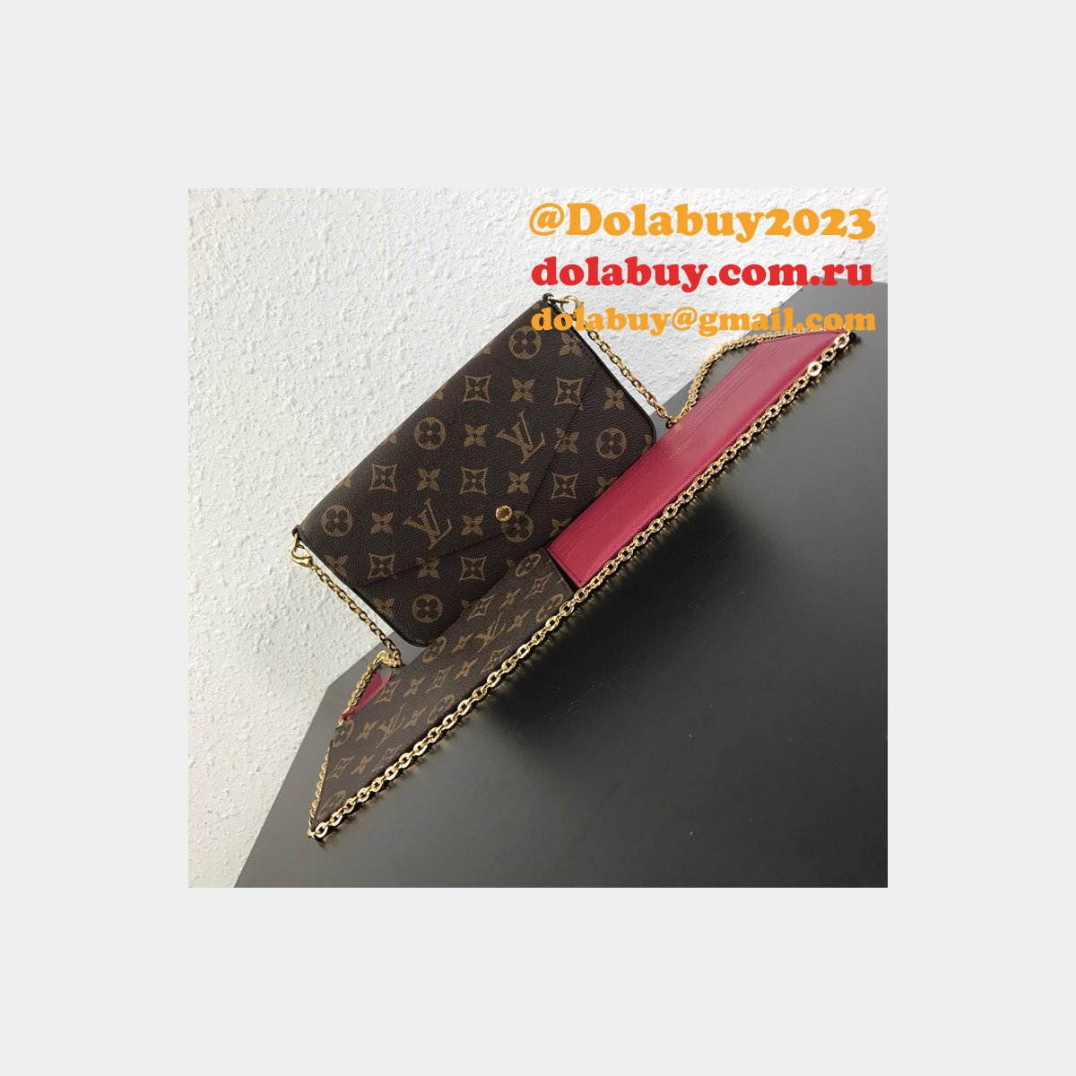 Best Louis Vuitton UK Monogram Canvas Felicie Chain M61276
