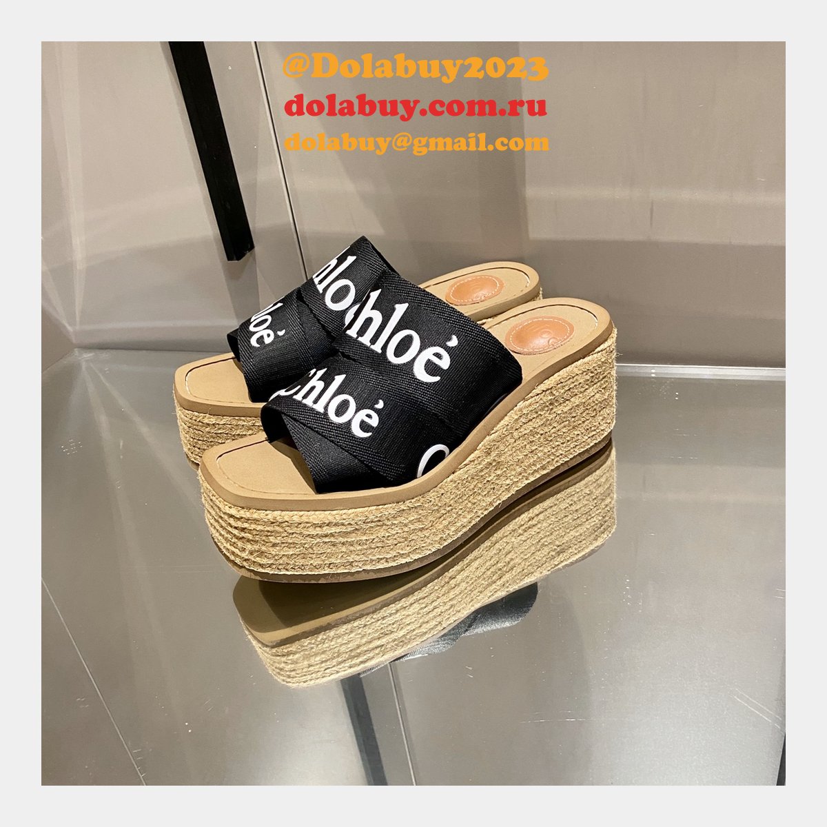 Chloé Replica Shoes Roman Slippers Designer Footwear