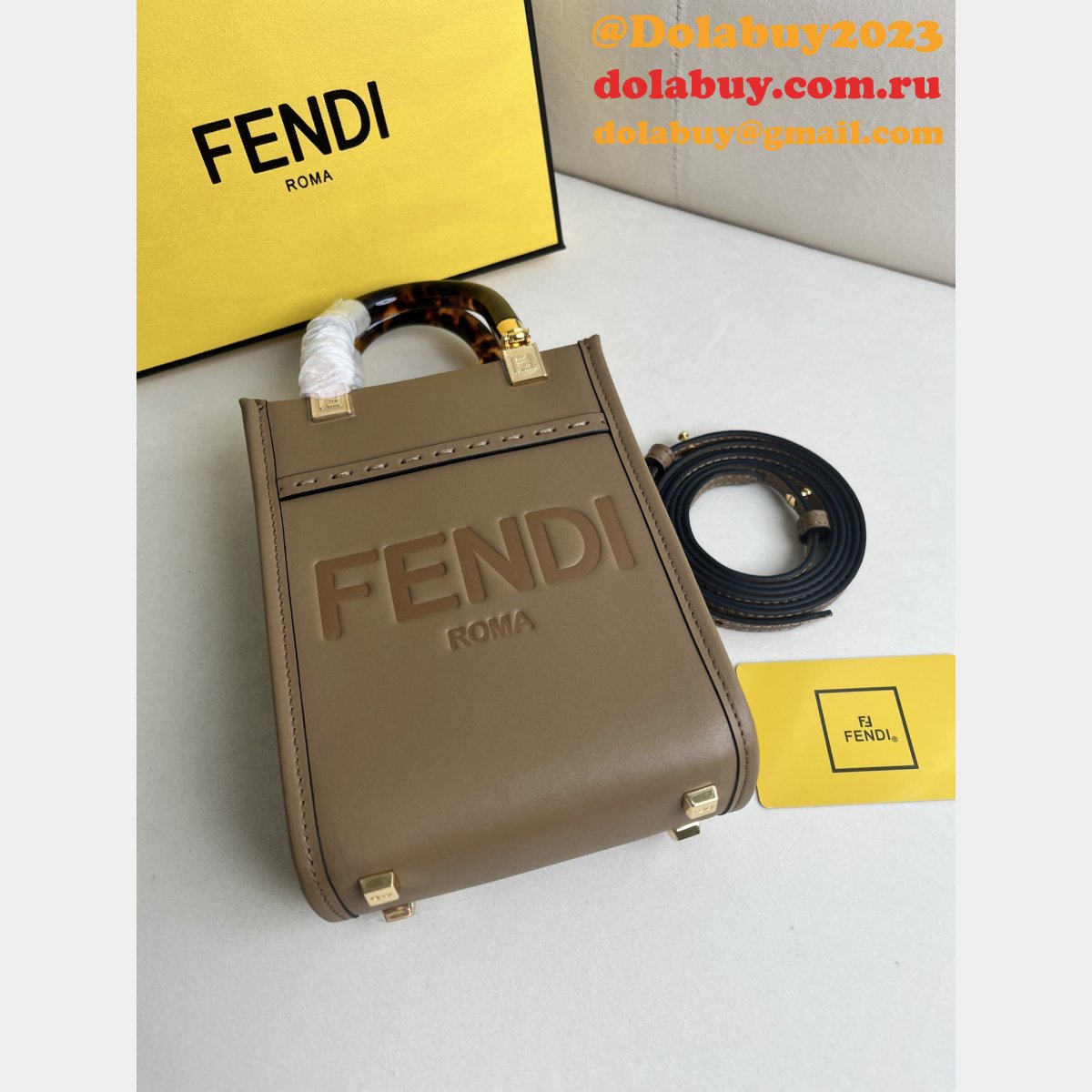 7 star F**di roma sunshine mini handbag