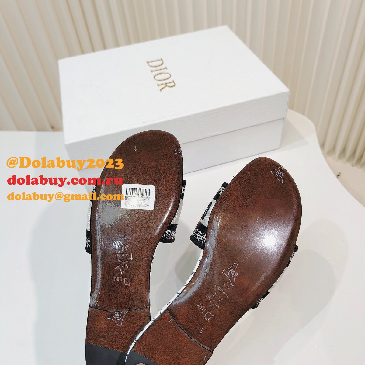 7 Star dior Dway Slide DUPLICATE slipper