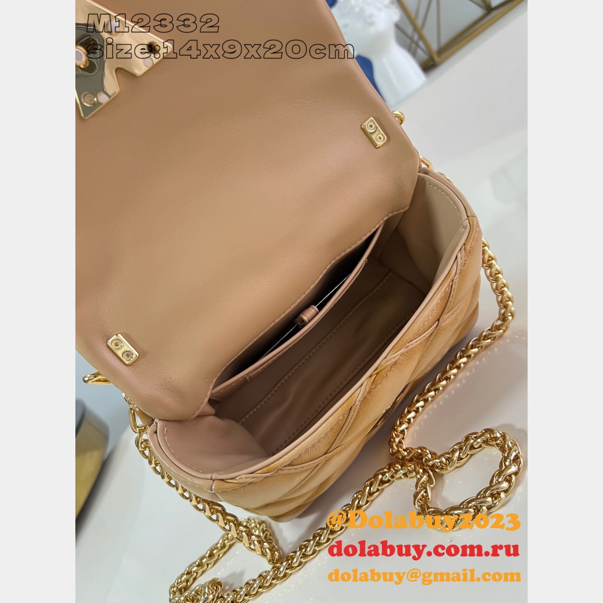 Best AAA+ M12004 Louis Vuitton GO-14 PM 1:1 Mirror Bag