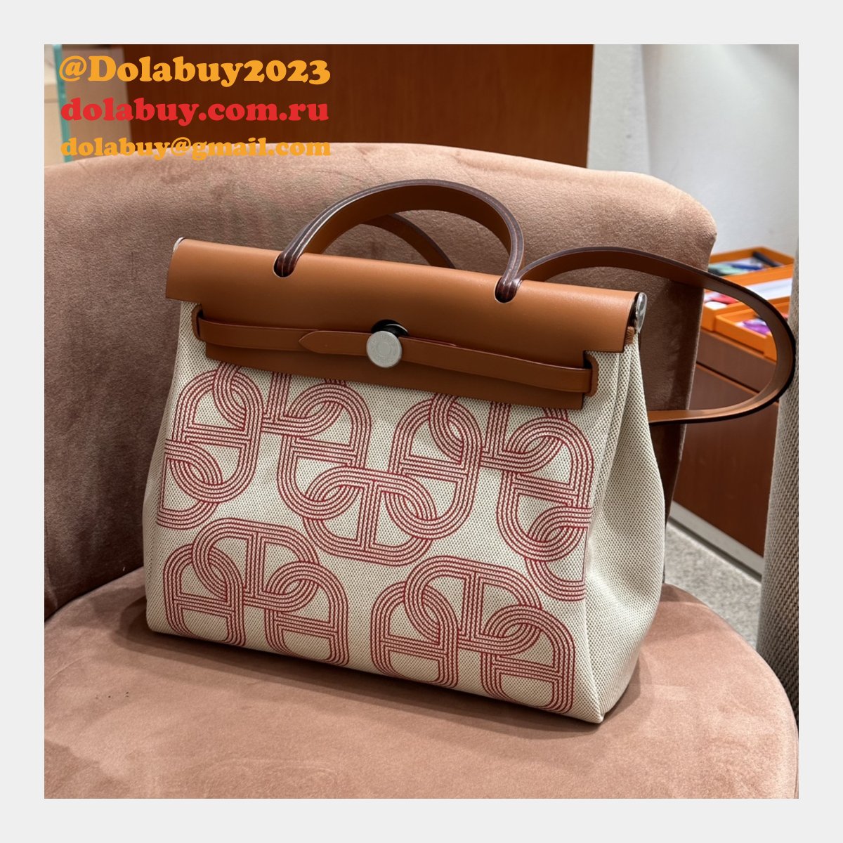 Replica Hermes Herbag Cabine Zip 31CM Pig-Nose Online Dolabuy Bags