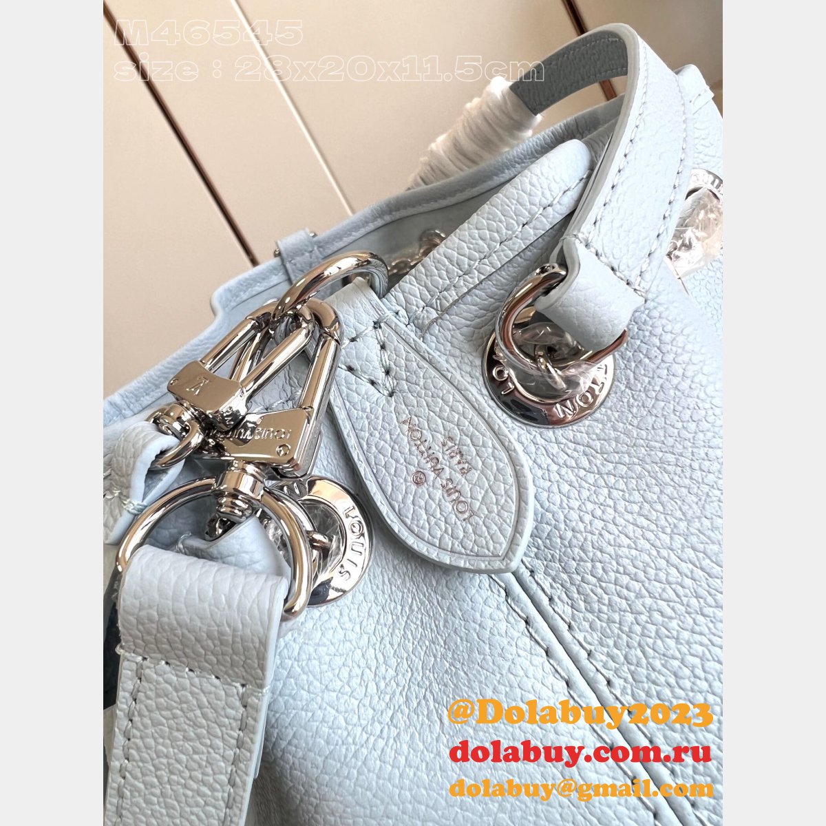 Louis Vuitton Designer Inspired M46545 Monogram Empreinte Blue Bag