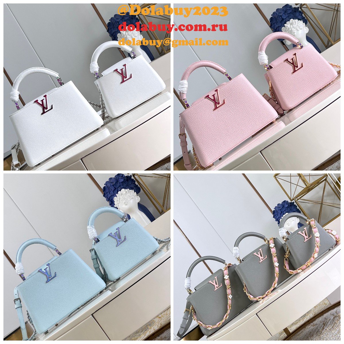 The Capucines Replica Top Quality Taurillon Louis Vuitton M48865 Bag