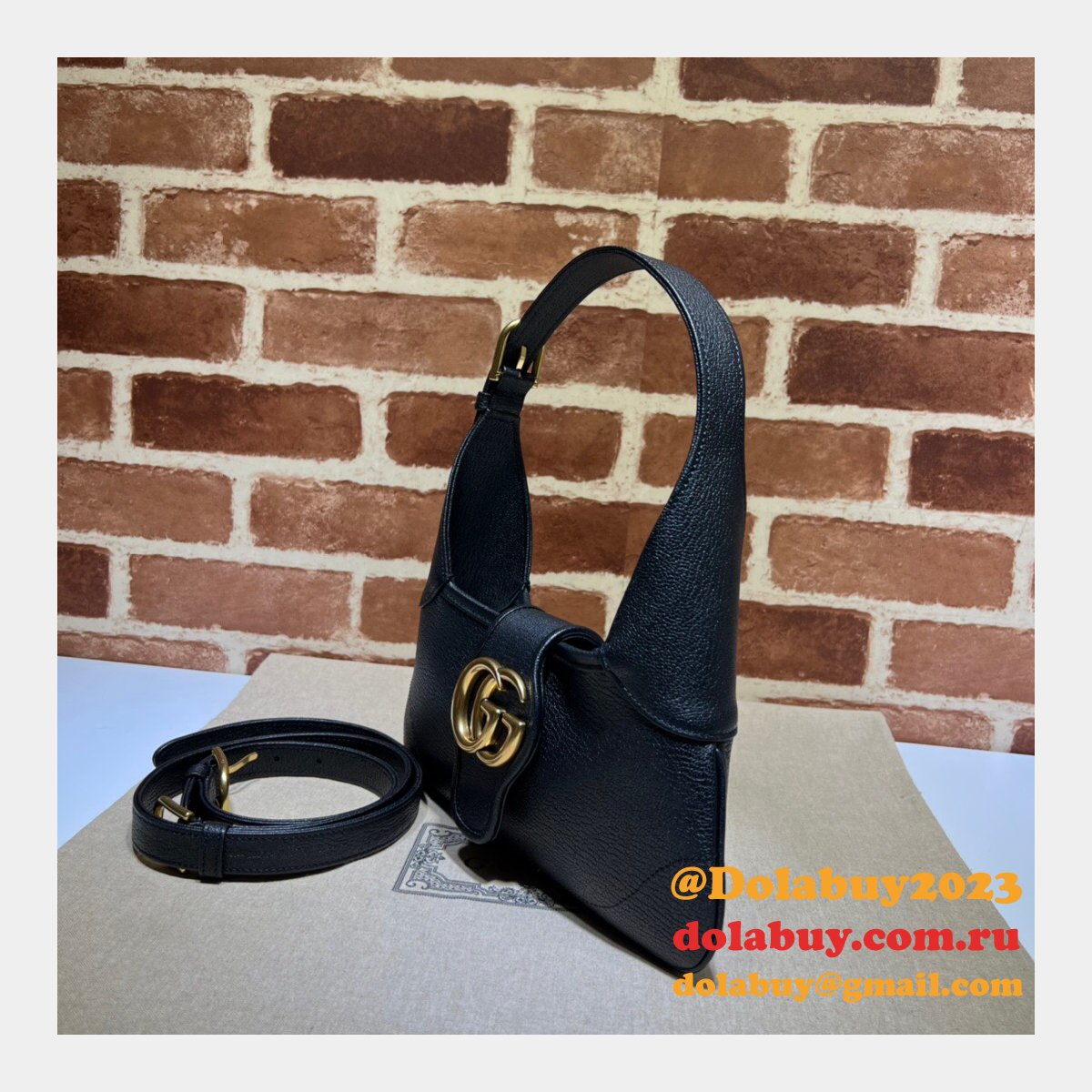 perfect G*u*i designer aphrodite 735106 shoulder half bag