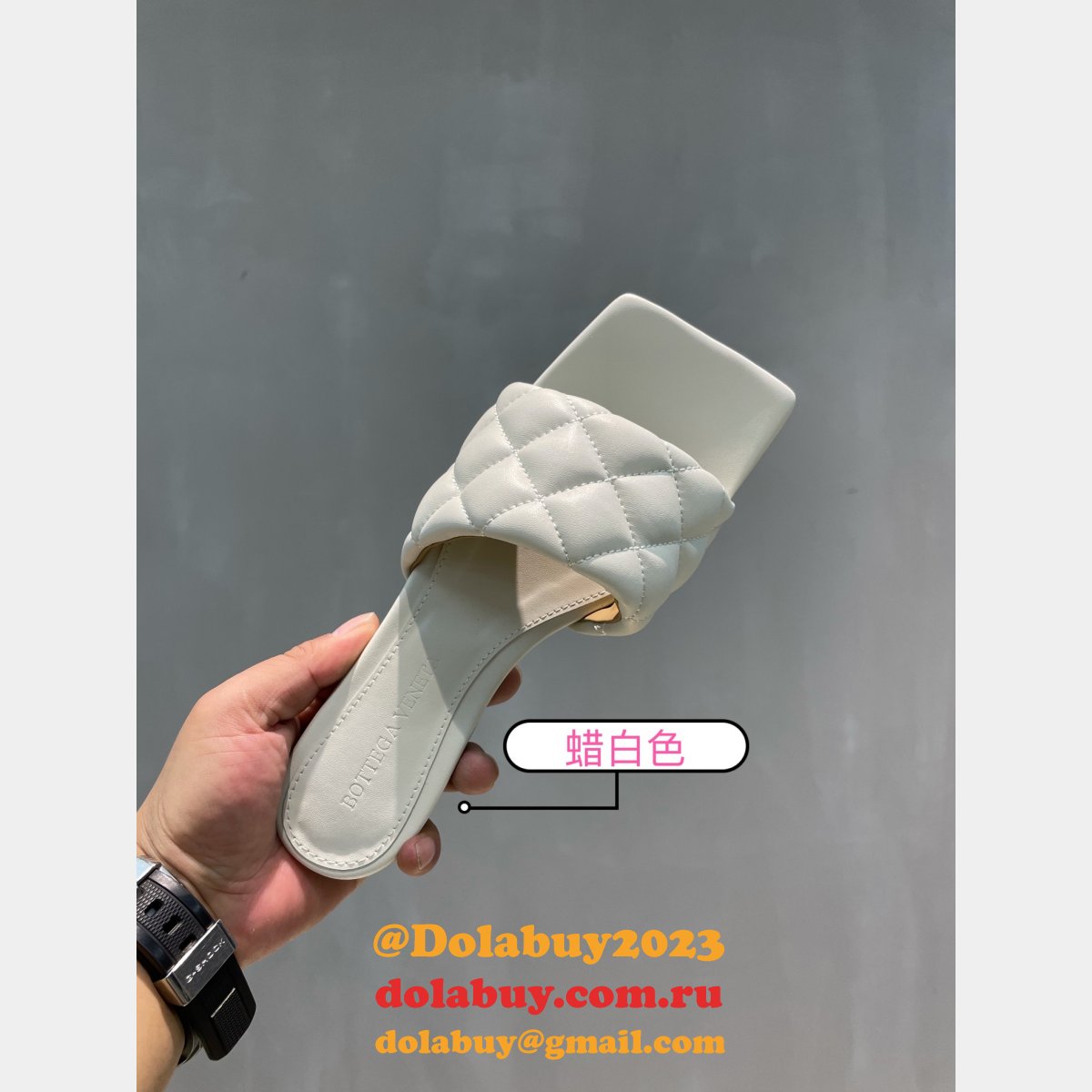1:1 quality B0tte*a venet fake di*m*nd flat slippers shoes
