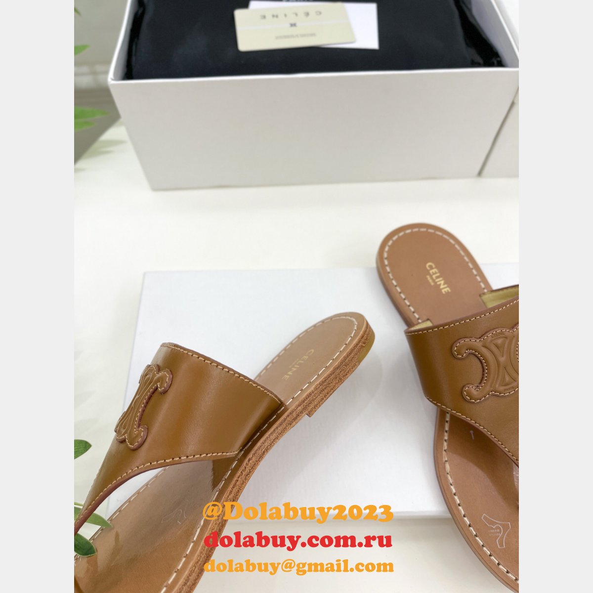 Dolabuy Celine Designer Replica Flip Flops Shoes