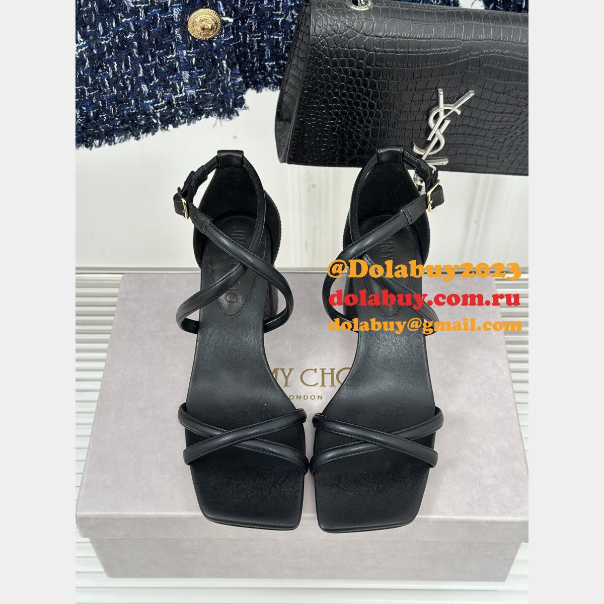 Jimmy Choo Jess Duplicate Slingback Sandals Heel: 6.5 cm Shoes