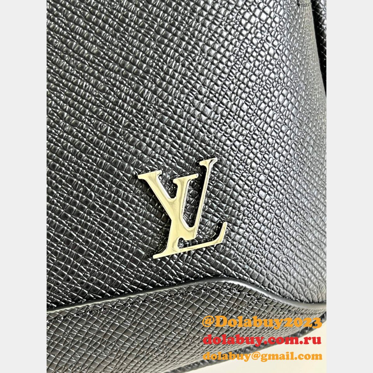 Louis Vuitton High Quality Designer Replica Avenue Sling M30443 Taiga Bag