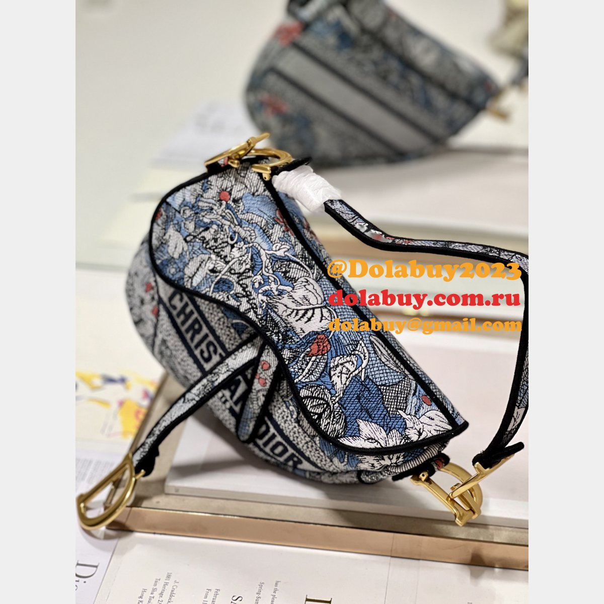 Christian Dior Selling High-quality Replica Oblique Saddle 9012/0446 Bag