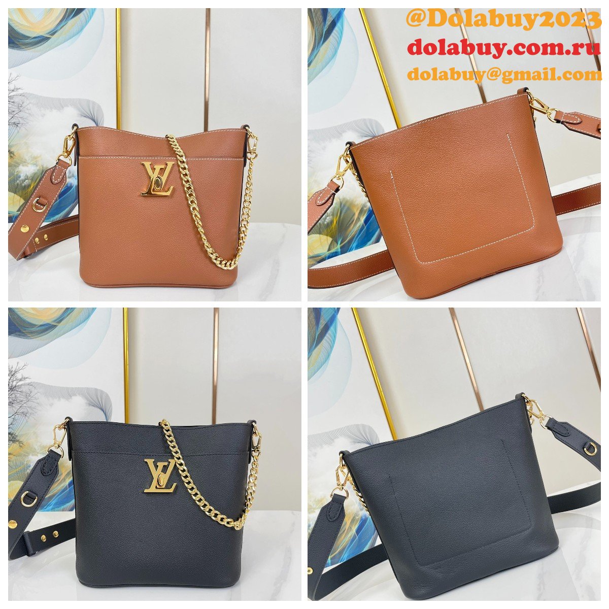 Lock and Walk Lockme M24165/M24006 7 Star Replicas Louis Vuitton Bag