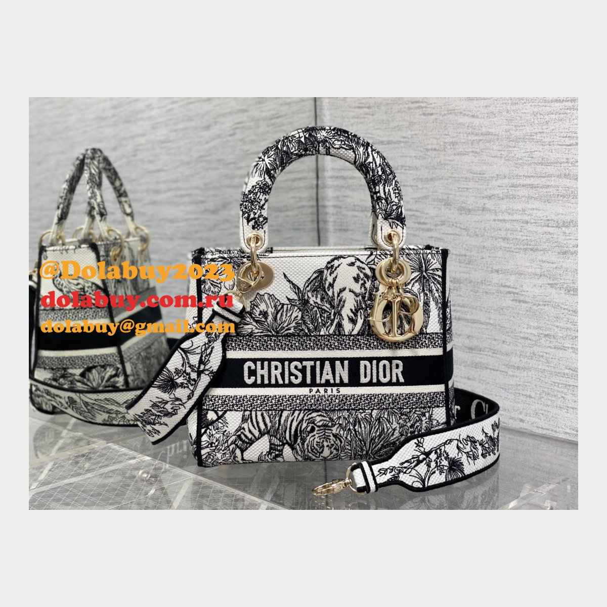 Christian Dior Perfect Designer Replica Lady Dior 24cm Handbags