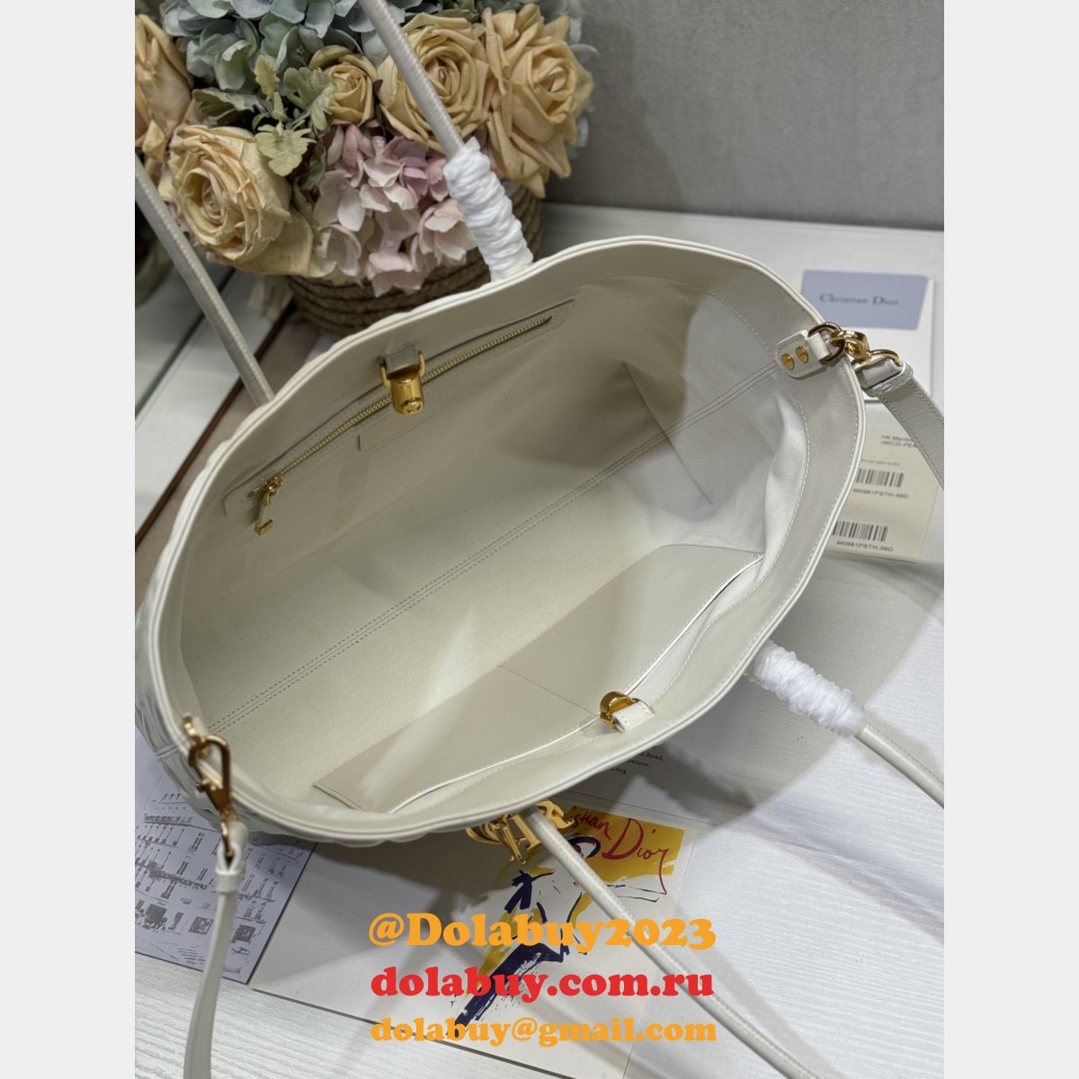 Fashion Dior Toujours 1:1 Mirror Tote 1166 Replica Bag