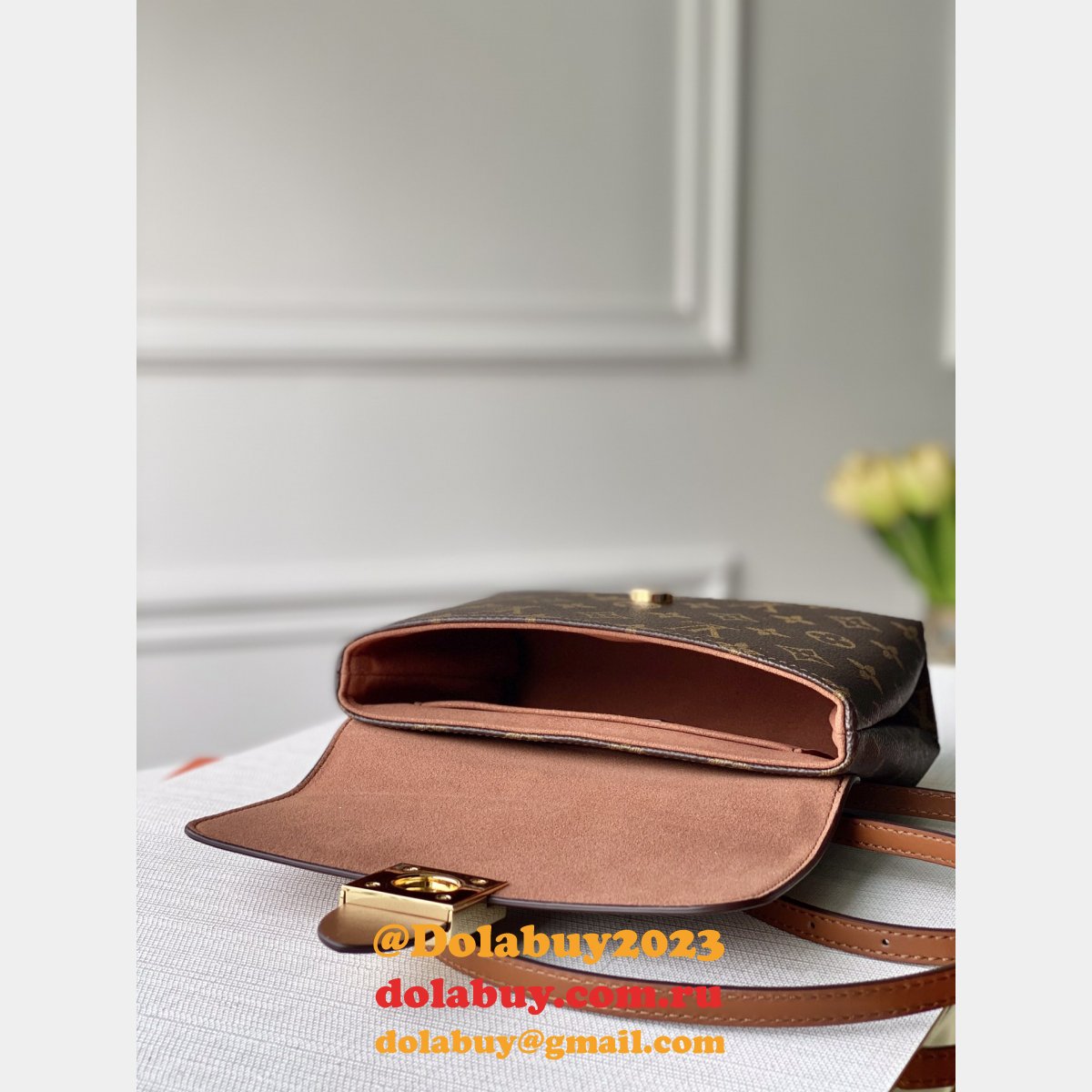 Louis Vuitton Locky BB Monogram Caramel M44654 Replica Bag