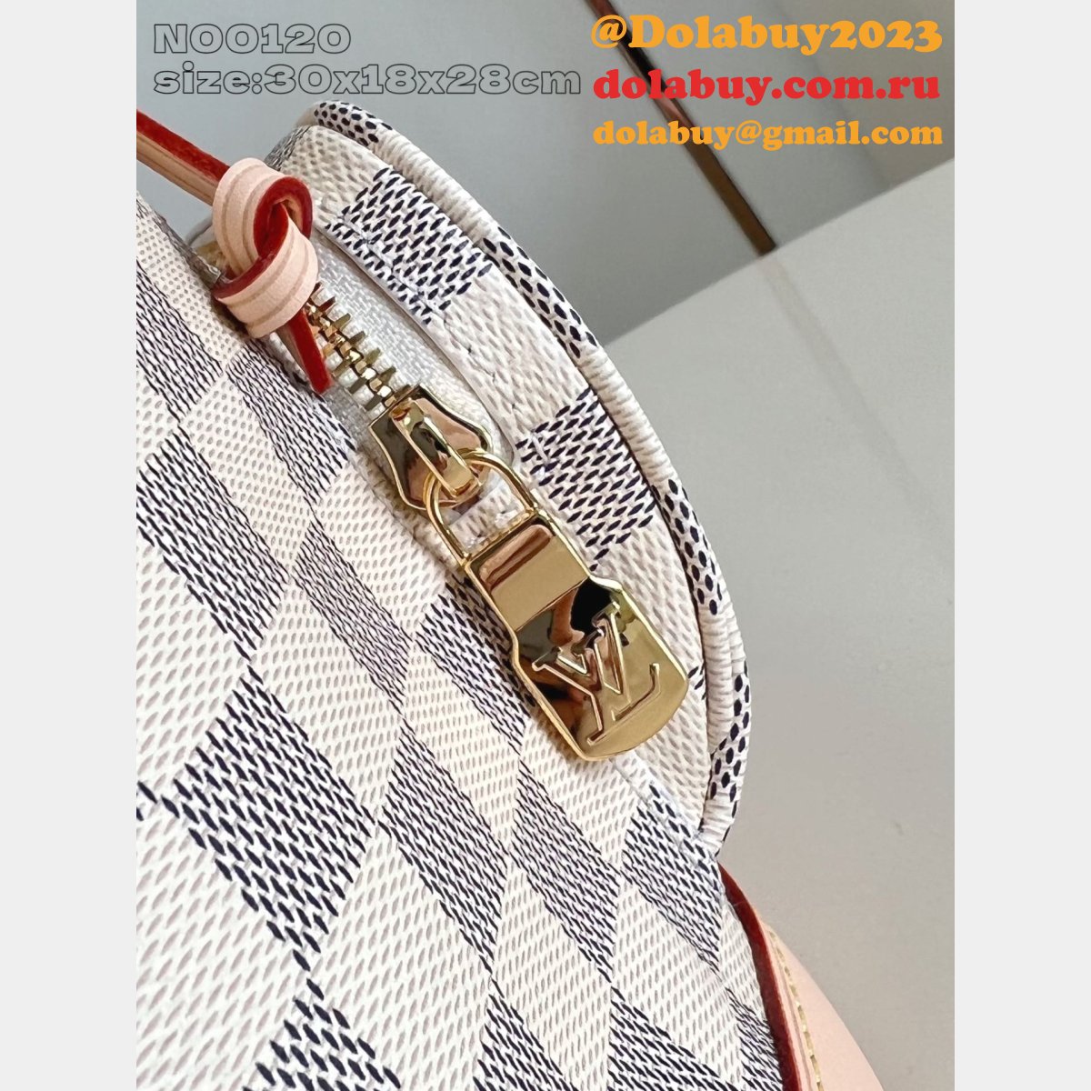 Louis Vuitton Montsouris PM Damier Azur N00120 Copy Women