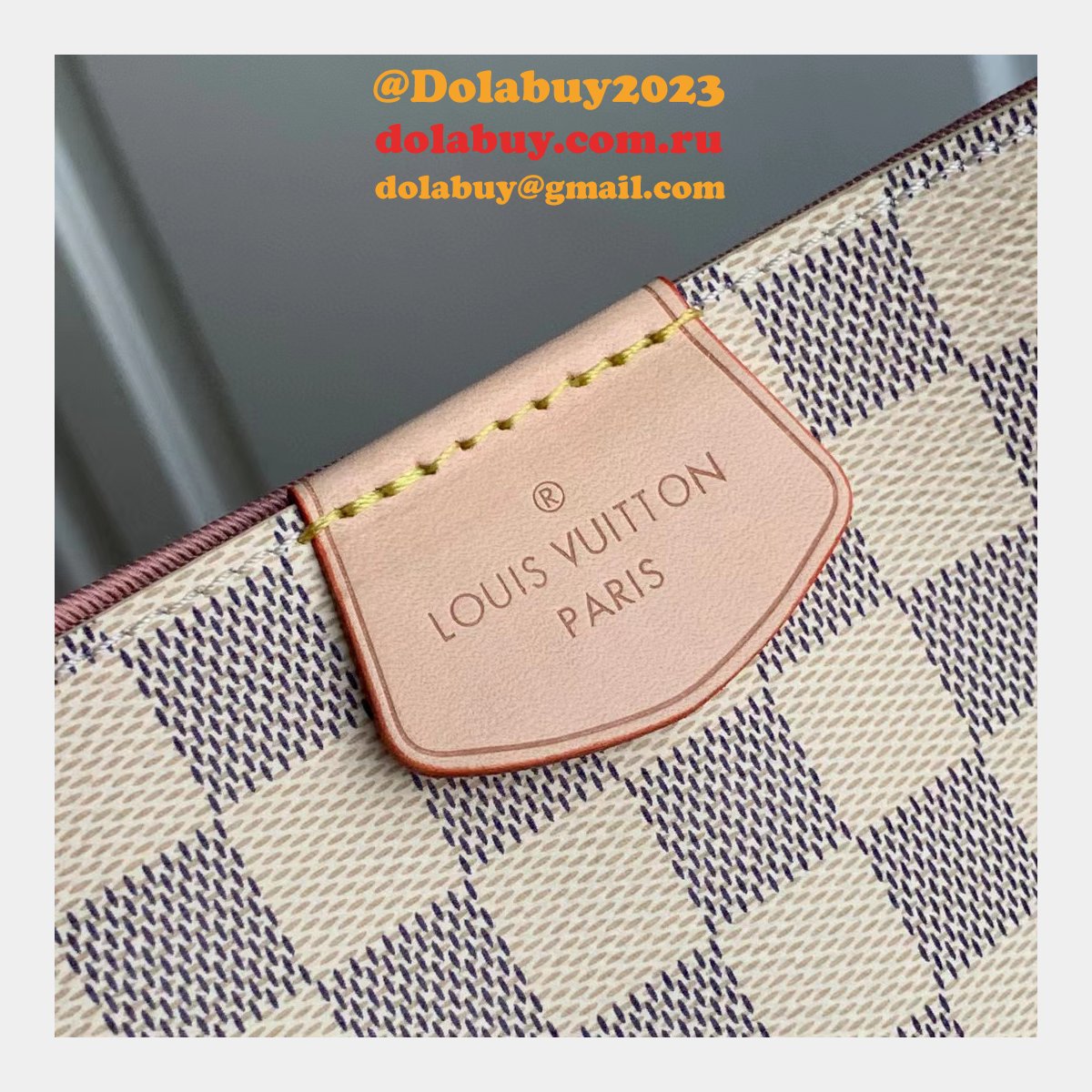 Louis Vuitton Luxury Graceful PM N42249 Damier Azur Replicas