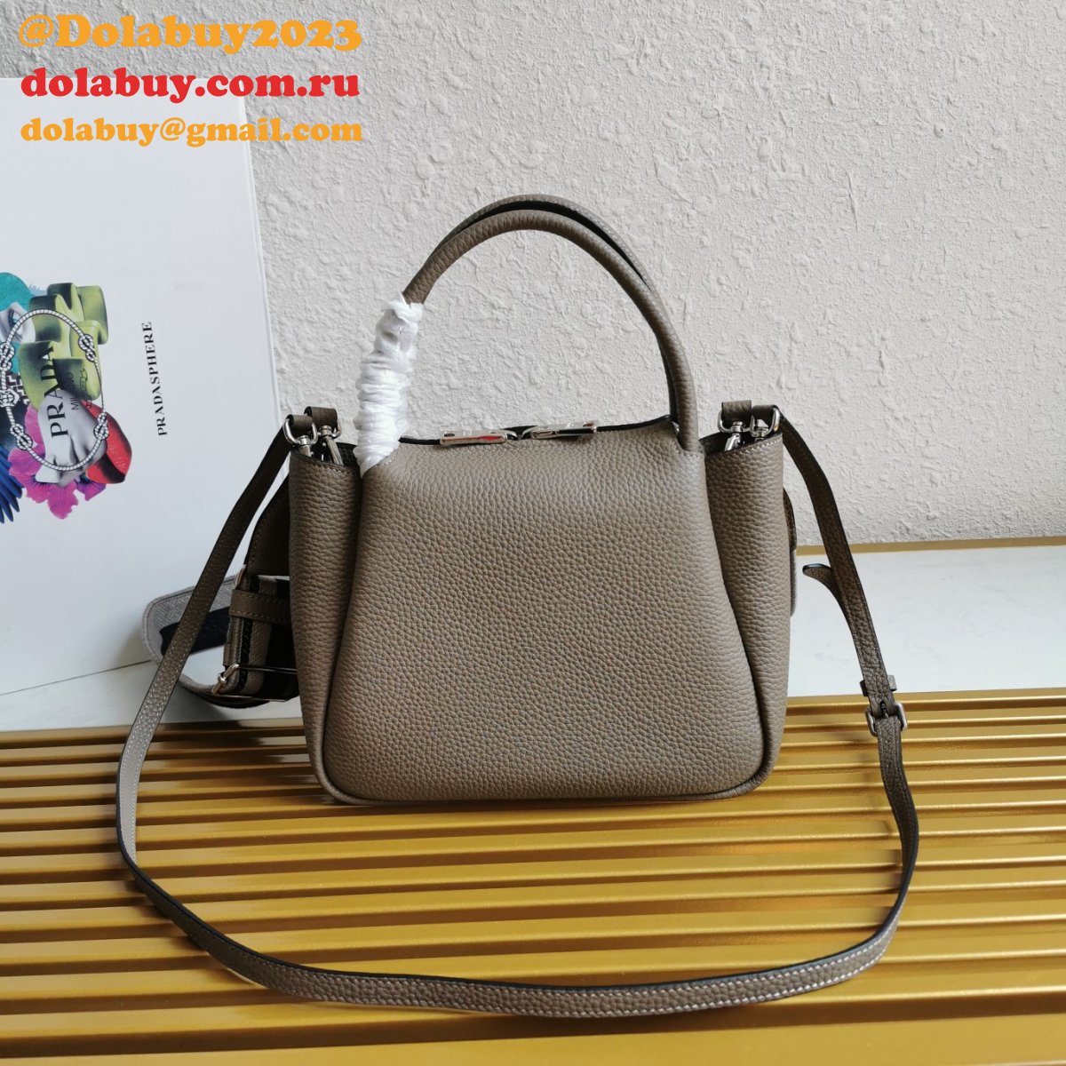 Replica Prada Top Handles 1BC145 Top Quality Handbag