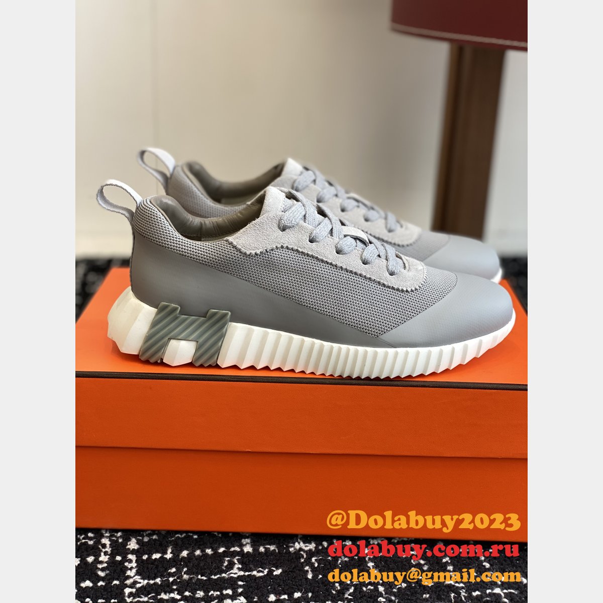 Perfect Hermes Bouncing Sneaker