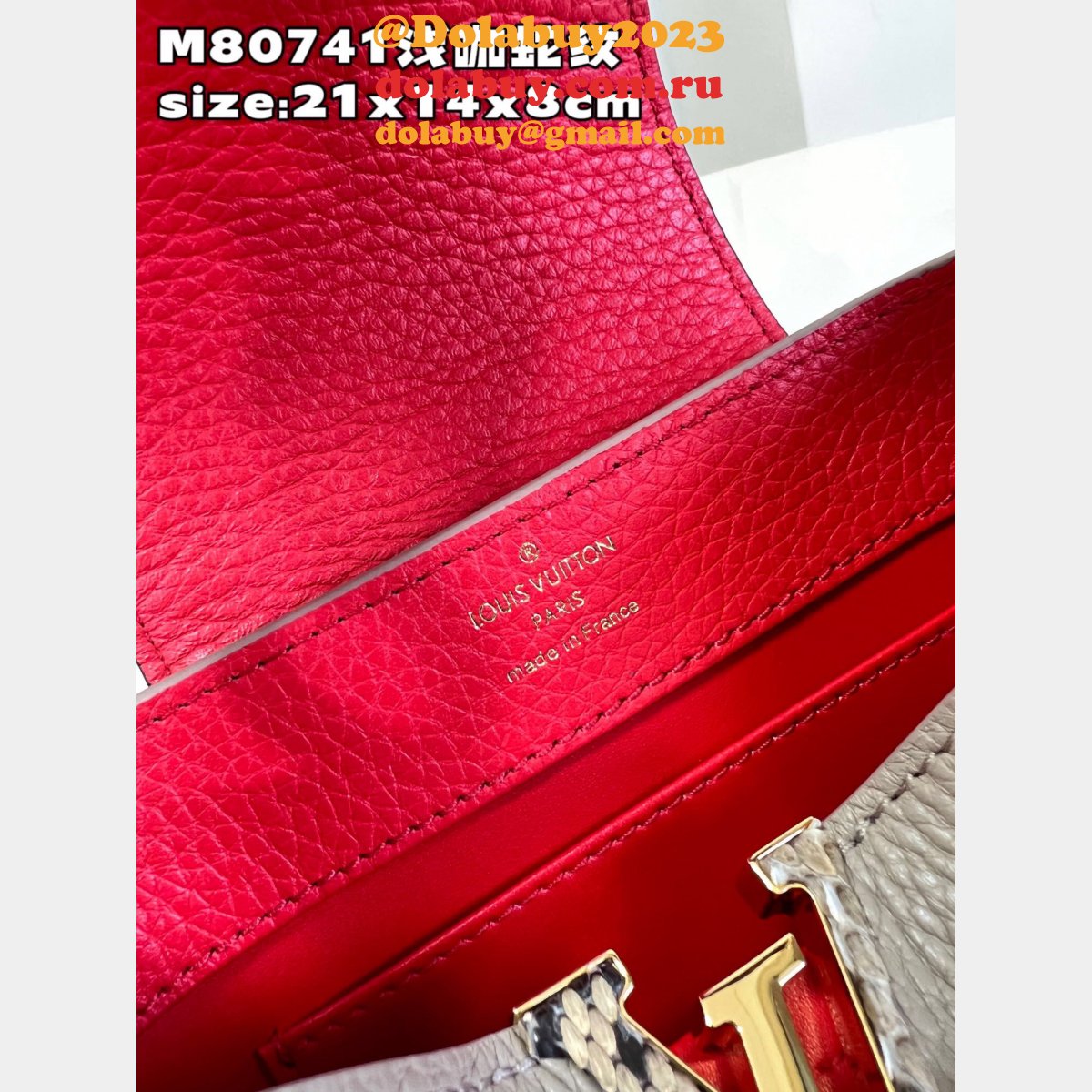 Perfect Capucines LV Quality AAAA M80741 Copy Designer Bag