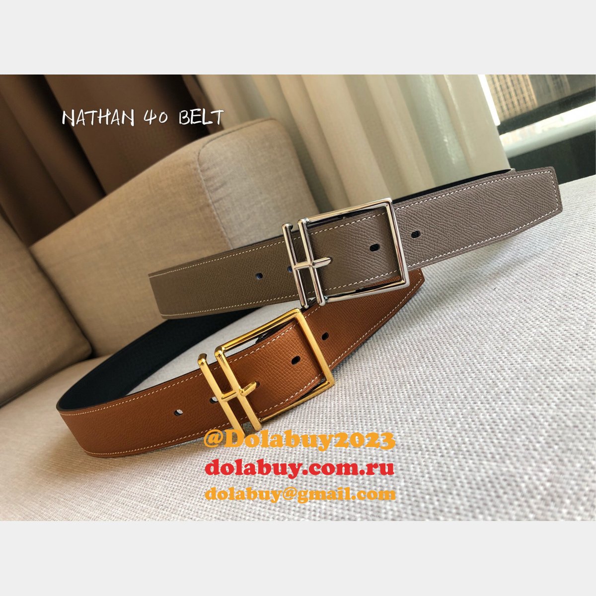 AAA Replica Hermes Belts Nathan 40mm Shop