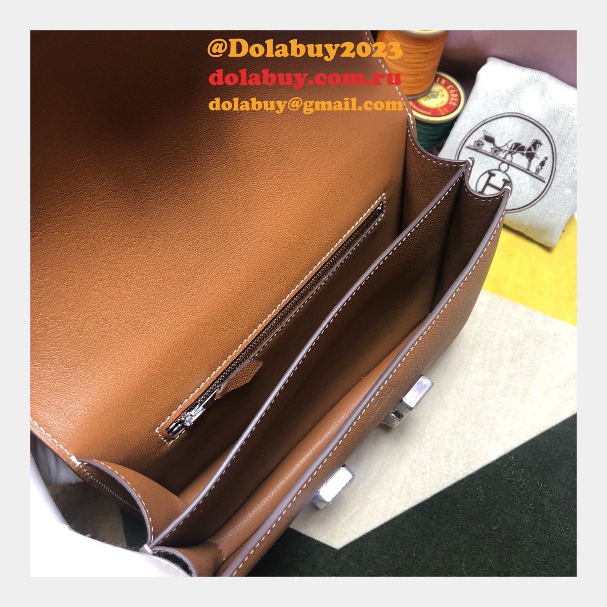 Hermes Constance Bag 23cm Epsom Leather Camel