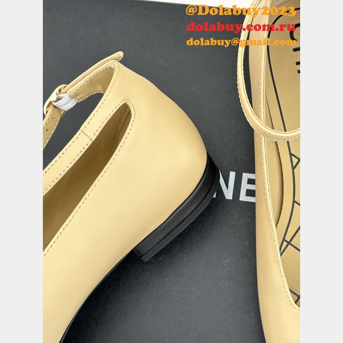 High-Quality Classic Replica Double C Mary Jane Shoes