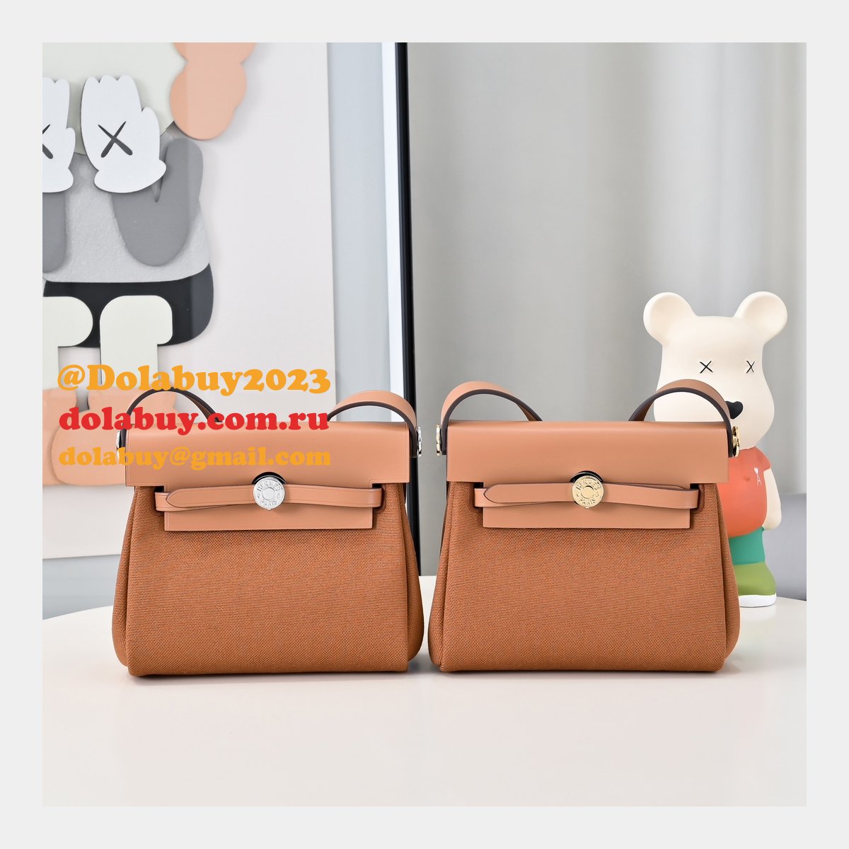 Luxury Hermès Herbag 20CM Replica UK AAAA+ Bags Online