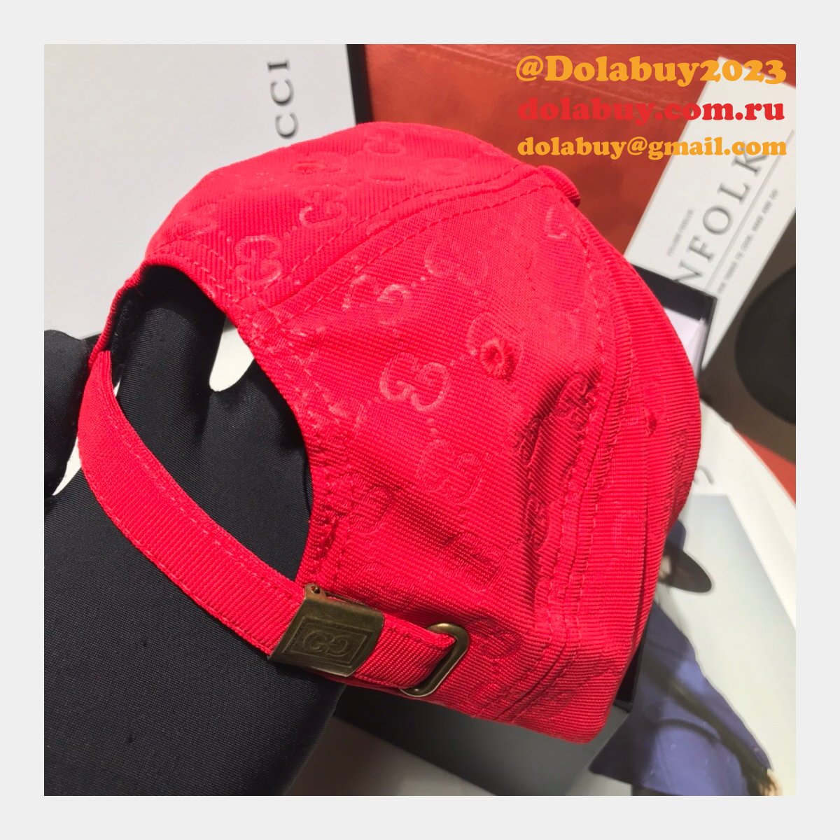 aaa+ G*u*i palace classic pattern simple embroidery logo hats