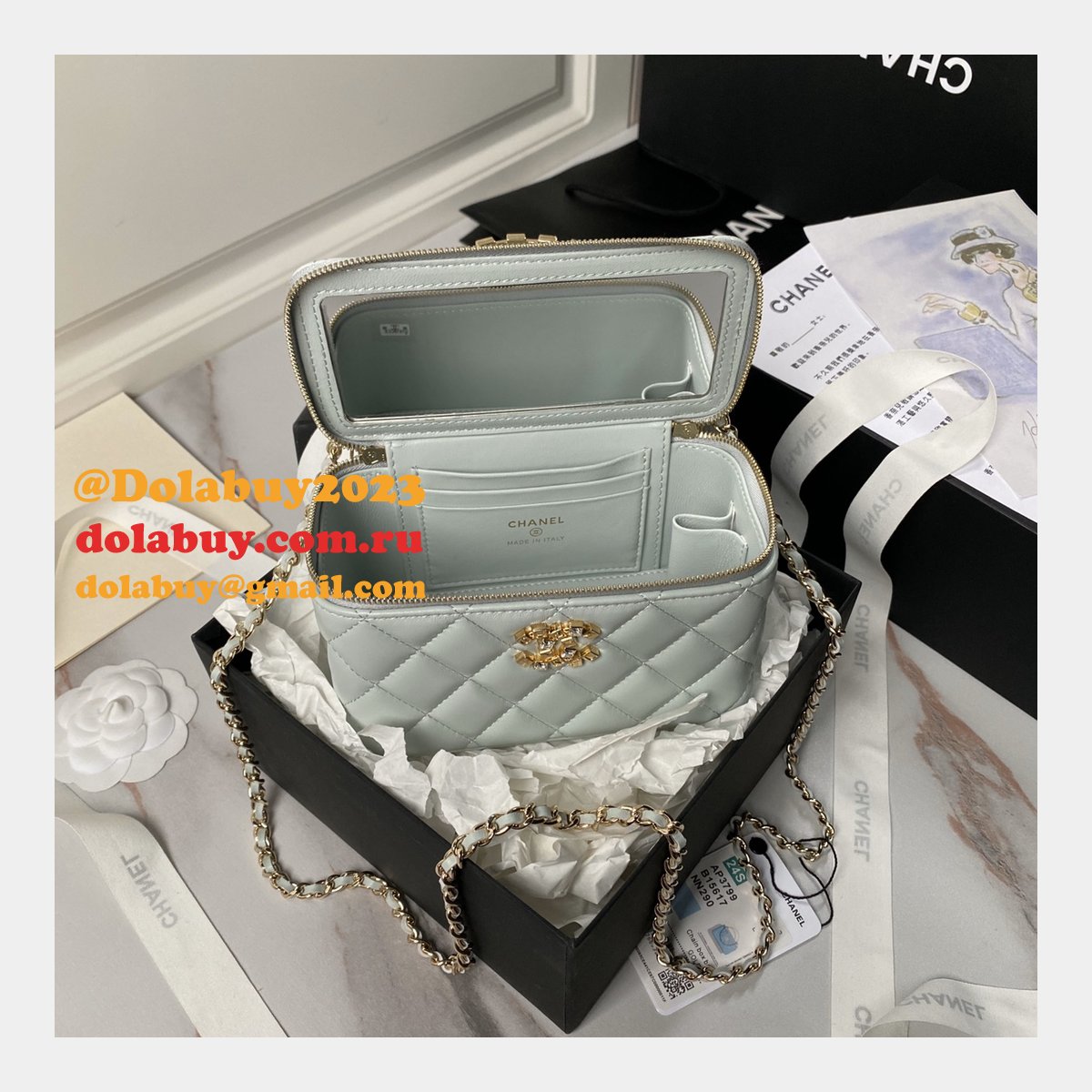Top Perfect Vanity AP3799 Classic Chain 17cm Replica Bag