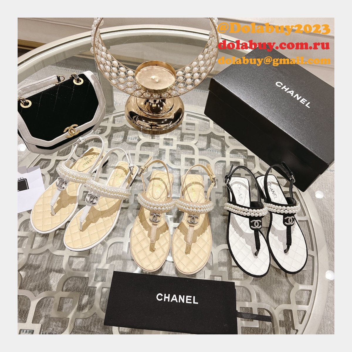 TOP CC REPLICAS FLAT SANDALS