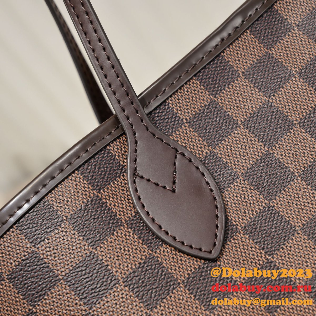 Louis Vuitton Damier Canvas Neverfull MM Bags 32CM Pink N40598