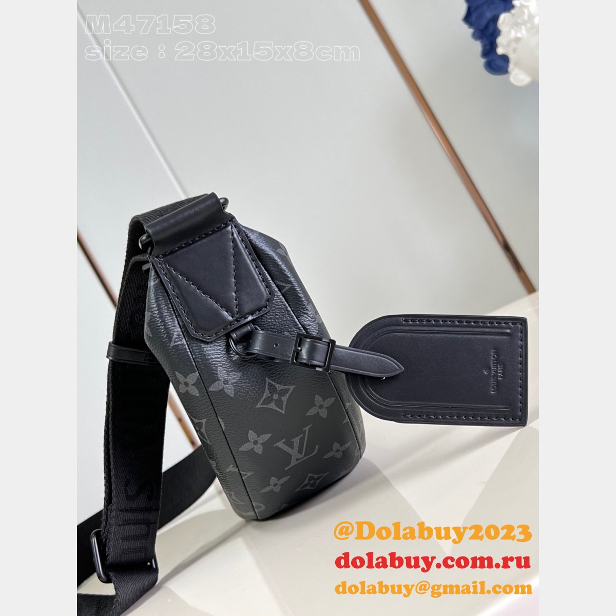 Hamac Bag Louis Vuitton Inspired M47158 Monogram Eclipse Canvas